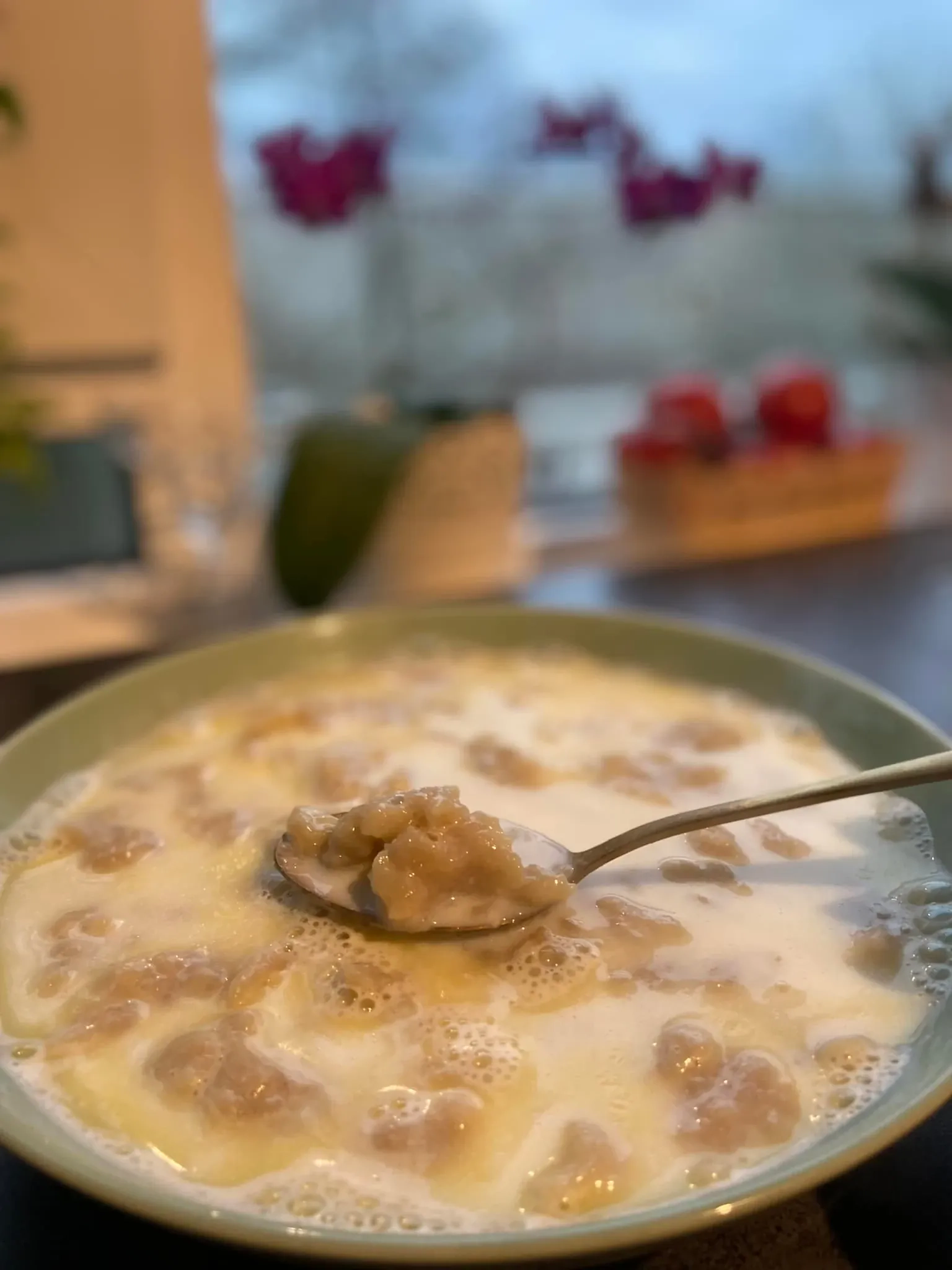 Milk Soup with Star Pasta