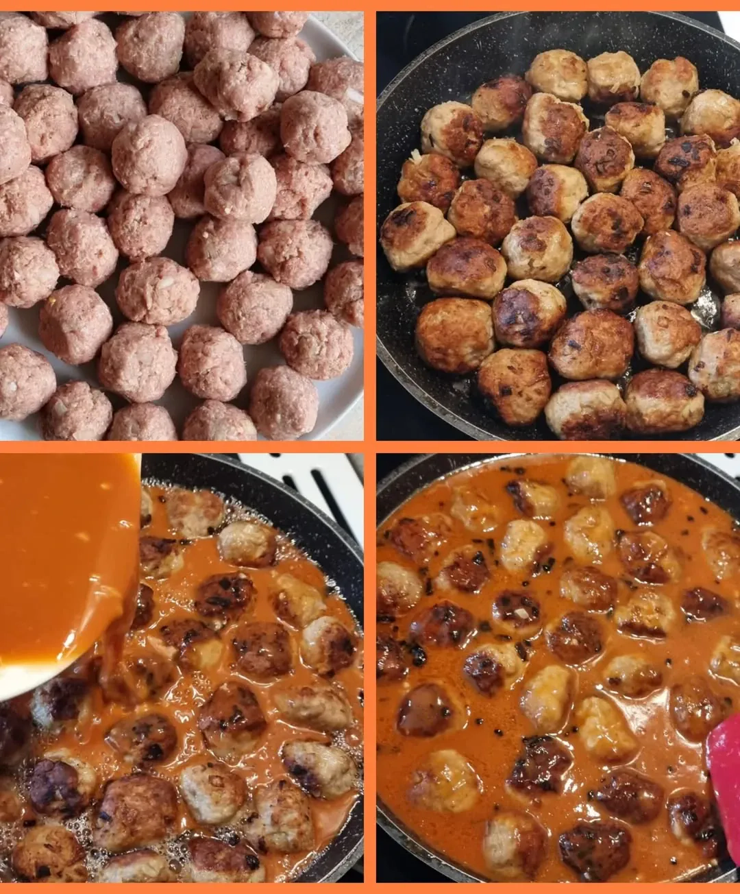 Tītara gaļas bumbiņas saldskābā mērcē