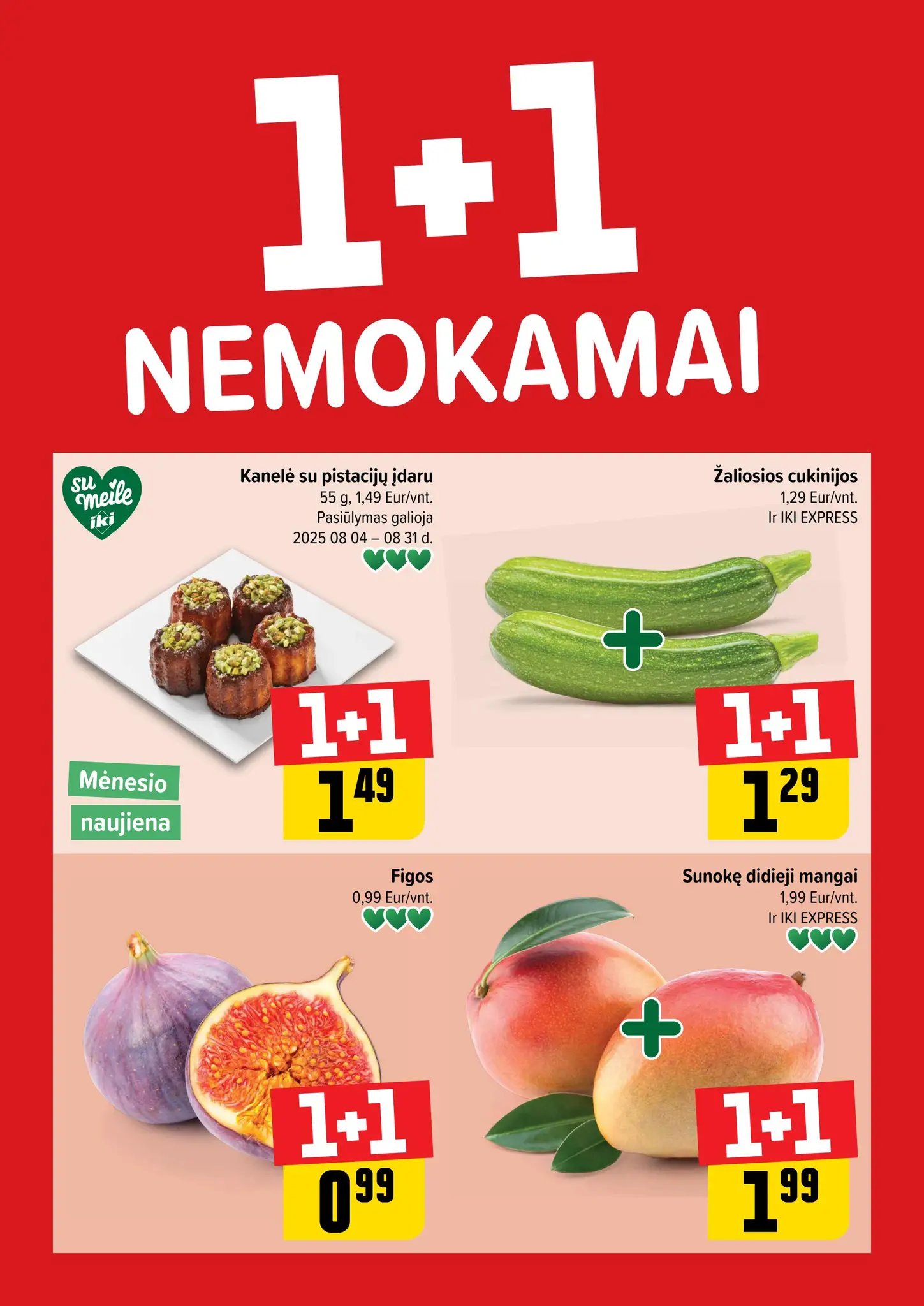 IKI akcijų leidinukas "Daugiau yra pigiau 1+1 nemokamai" 2025.08.11 - 2025.08.17