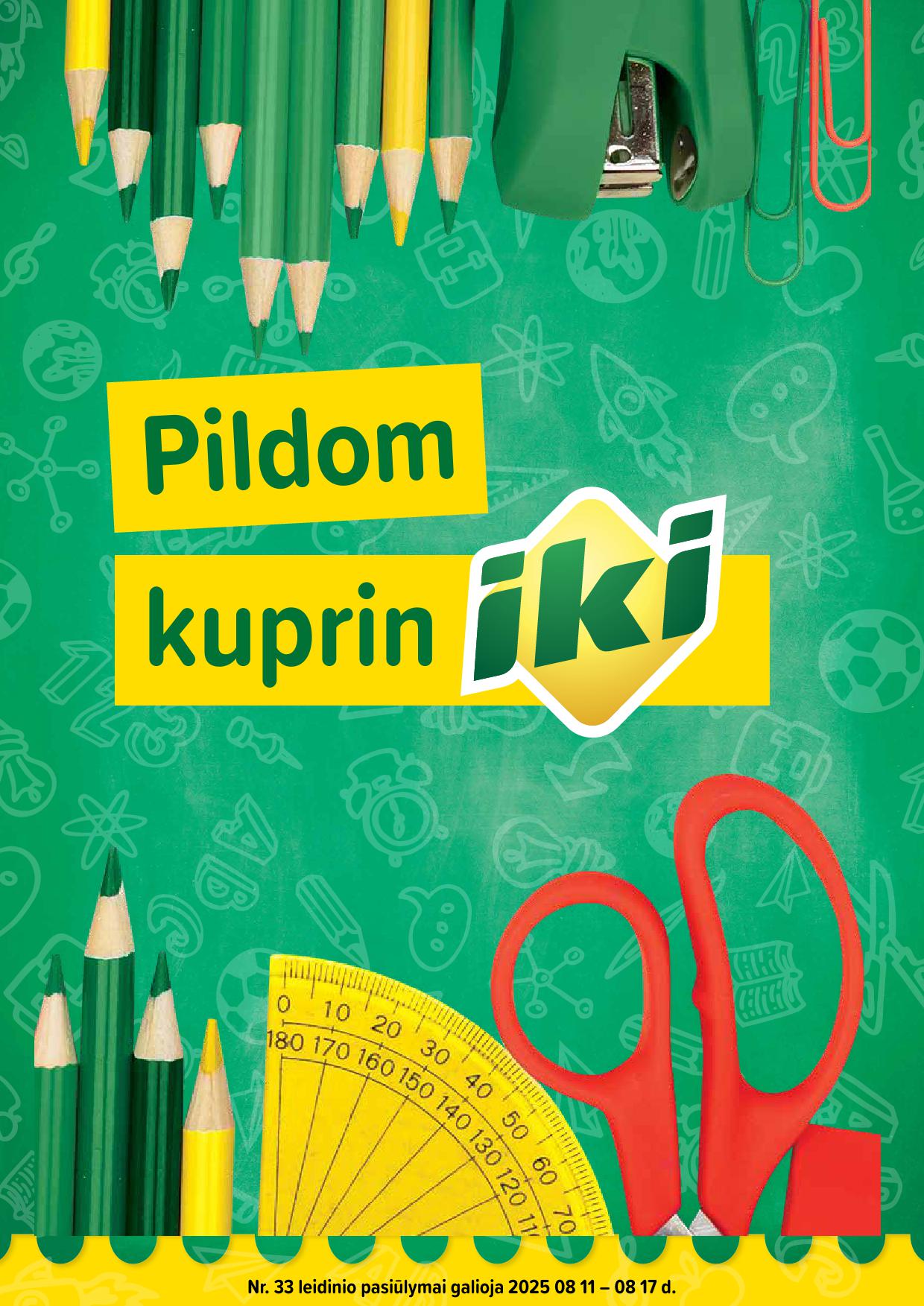 IKI nuolaidu katalogas "Pildom kuprinIKI!" 2025.08.11 - 2025.08.17