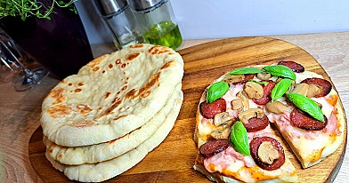 Bazlama turkiška mielinė duona keptuvėje – minkšta, puri ir gardi