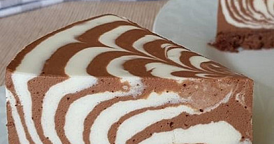 Szybkie ciasto "Zebra" bez pieczenia