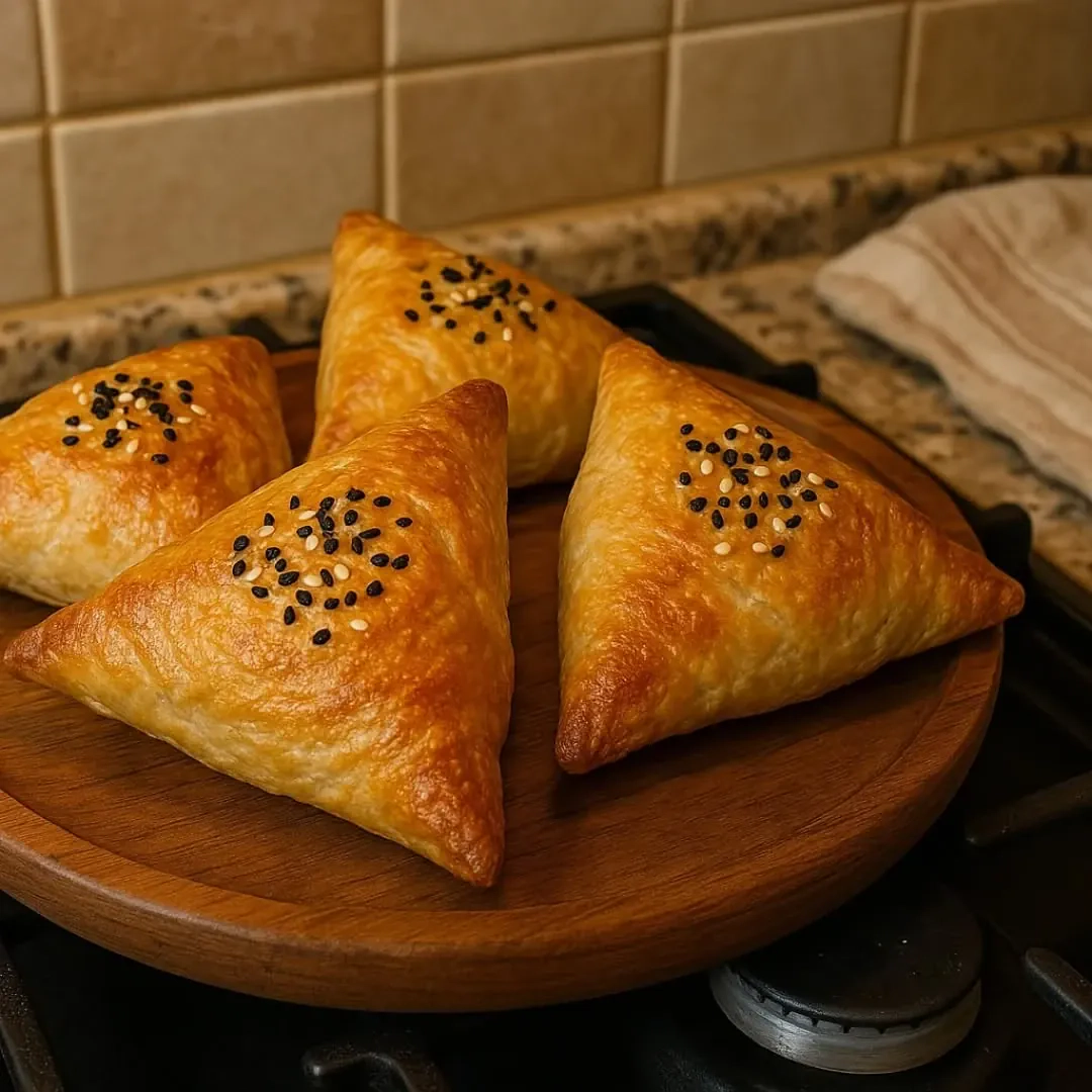 Samsa - Uzbekiški pyragėliai su mėsa