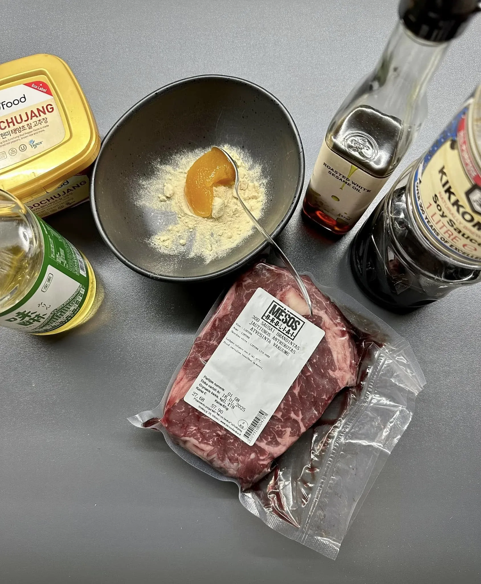 Keptas jautienos antrekotas grilyje