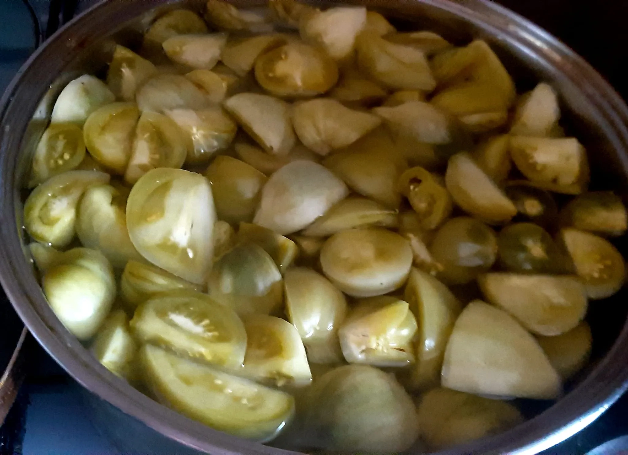 Marinuotos žalių pomidorų puselės su garstyčiomis 👍