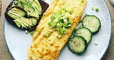 Purus omletas keptuvėje