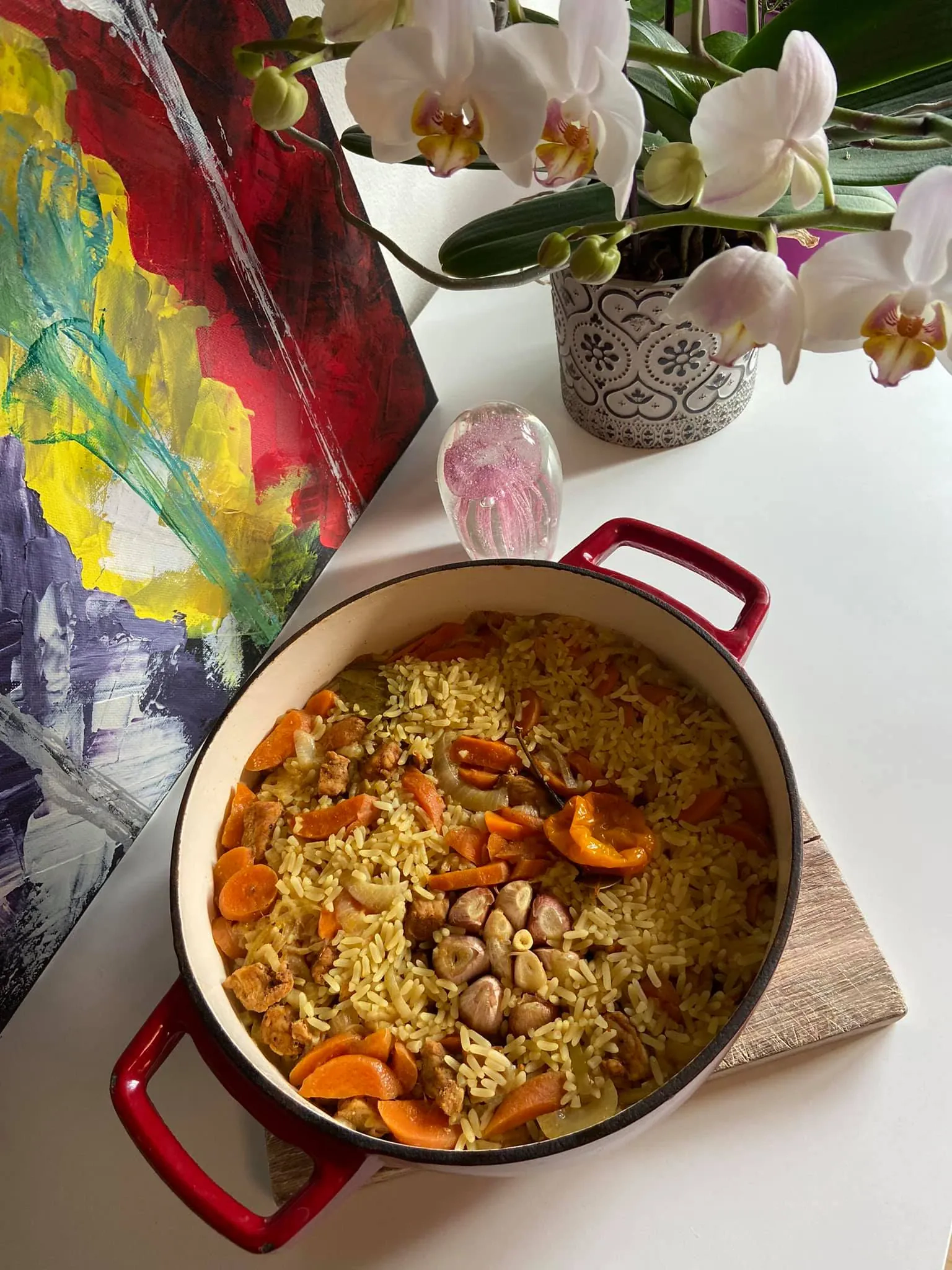 Beatos plovas su kiauliena ir Habanero pipiru