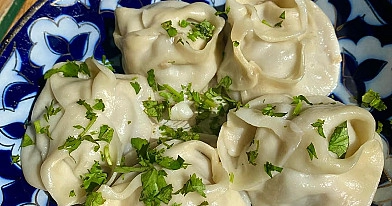 Uzbekiški mantai su faršu | Receptas