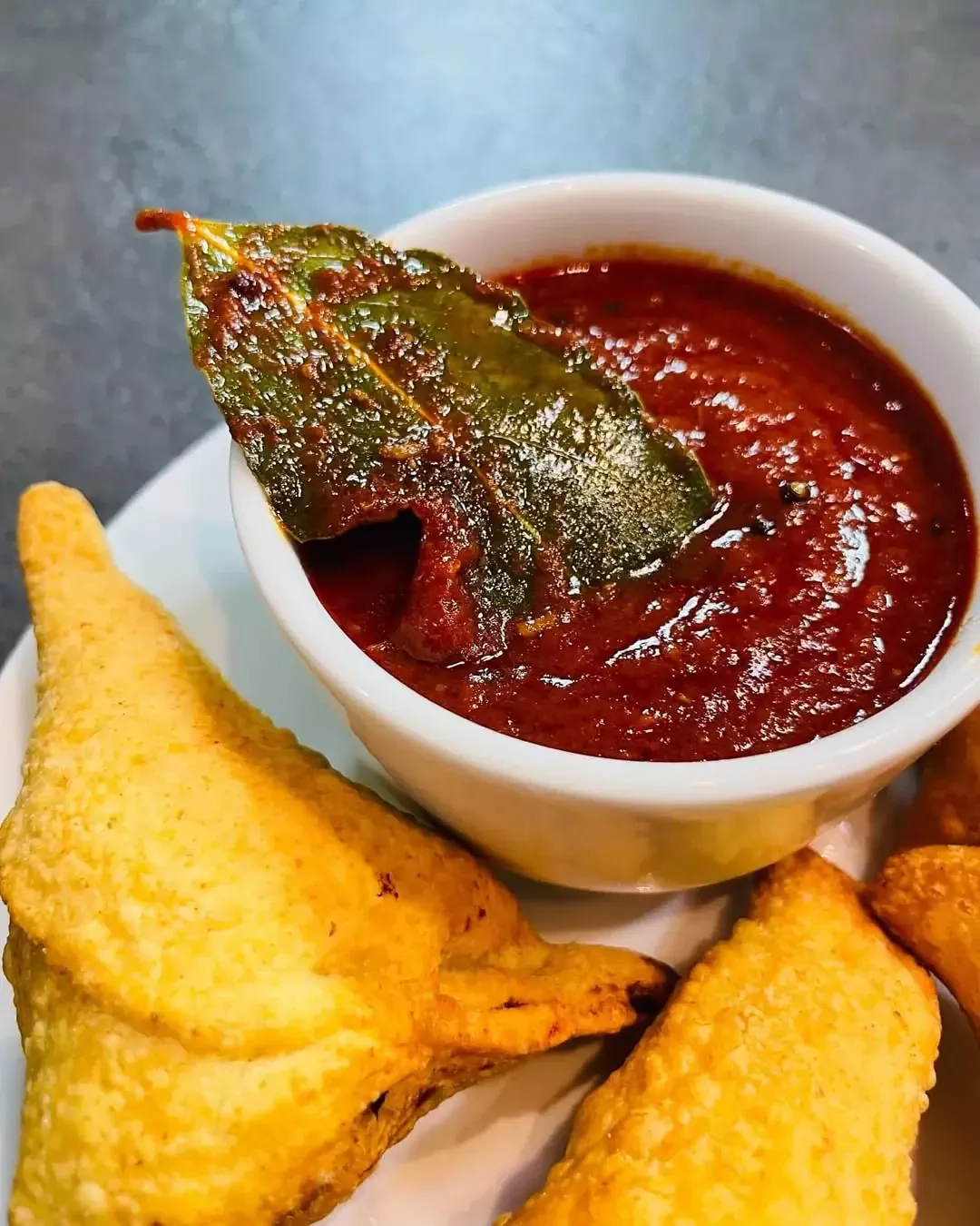Old fashioned green tomato and apple chutney