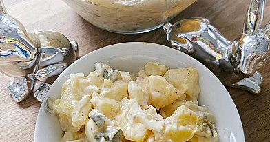 Omas kartoffelsalat mit selbstgemachter mayonnaise