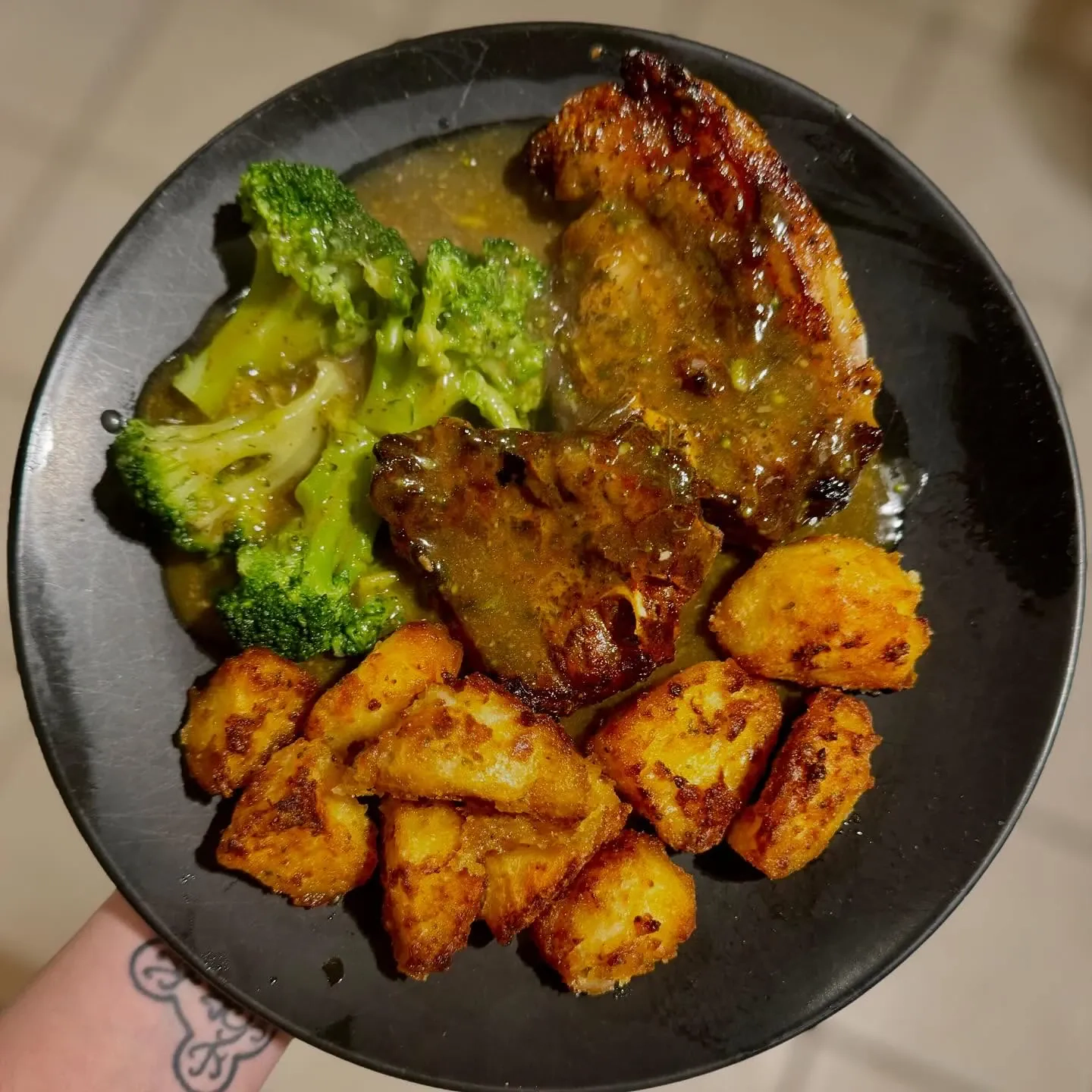 Minted lamb chops in slow cooker