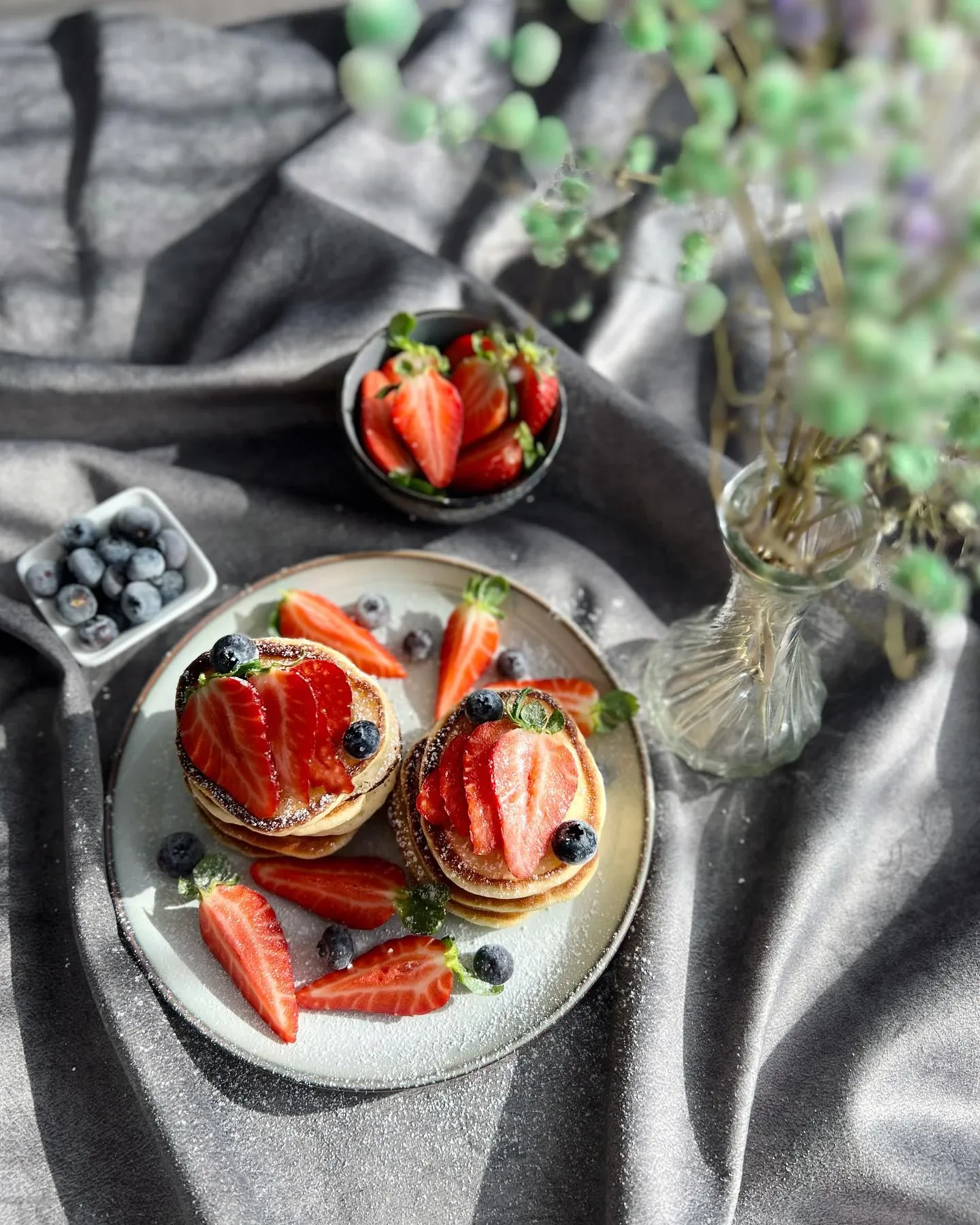 Saldūs blyneliai su rikotos sūriu