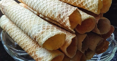 Traškūs močiutės vafliai be pieno