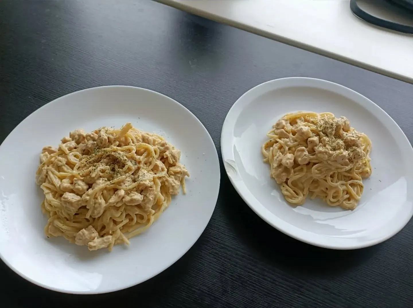 Spaghetti carbonara z kurczakiem