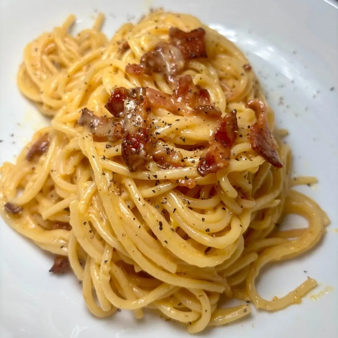 Spaghetti carbonara z mascarpone