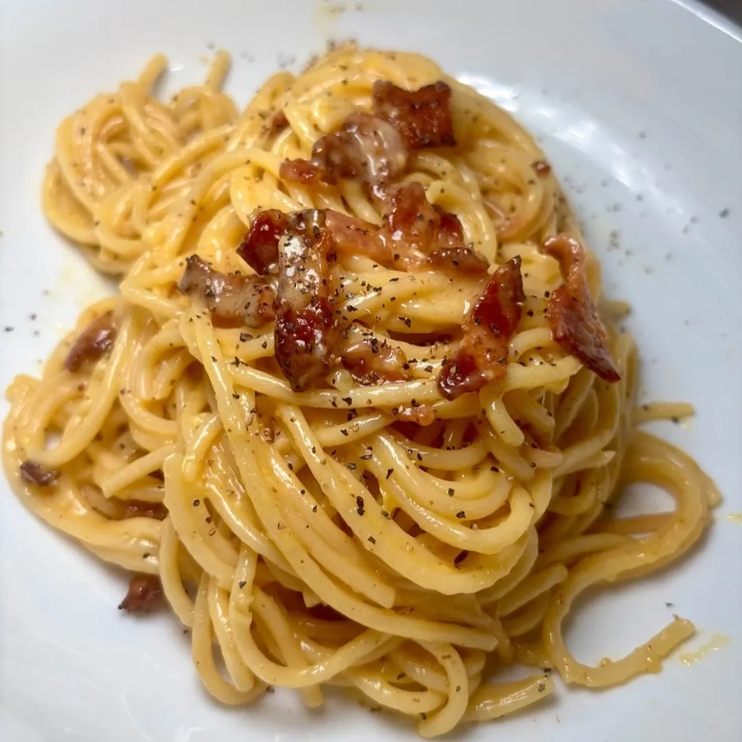 Spaghetti carbonara z mascarpone