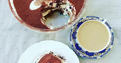 Tiramisu na biszkopcie z kremem mascarpone