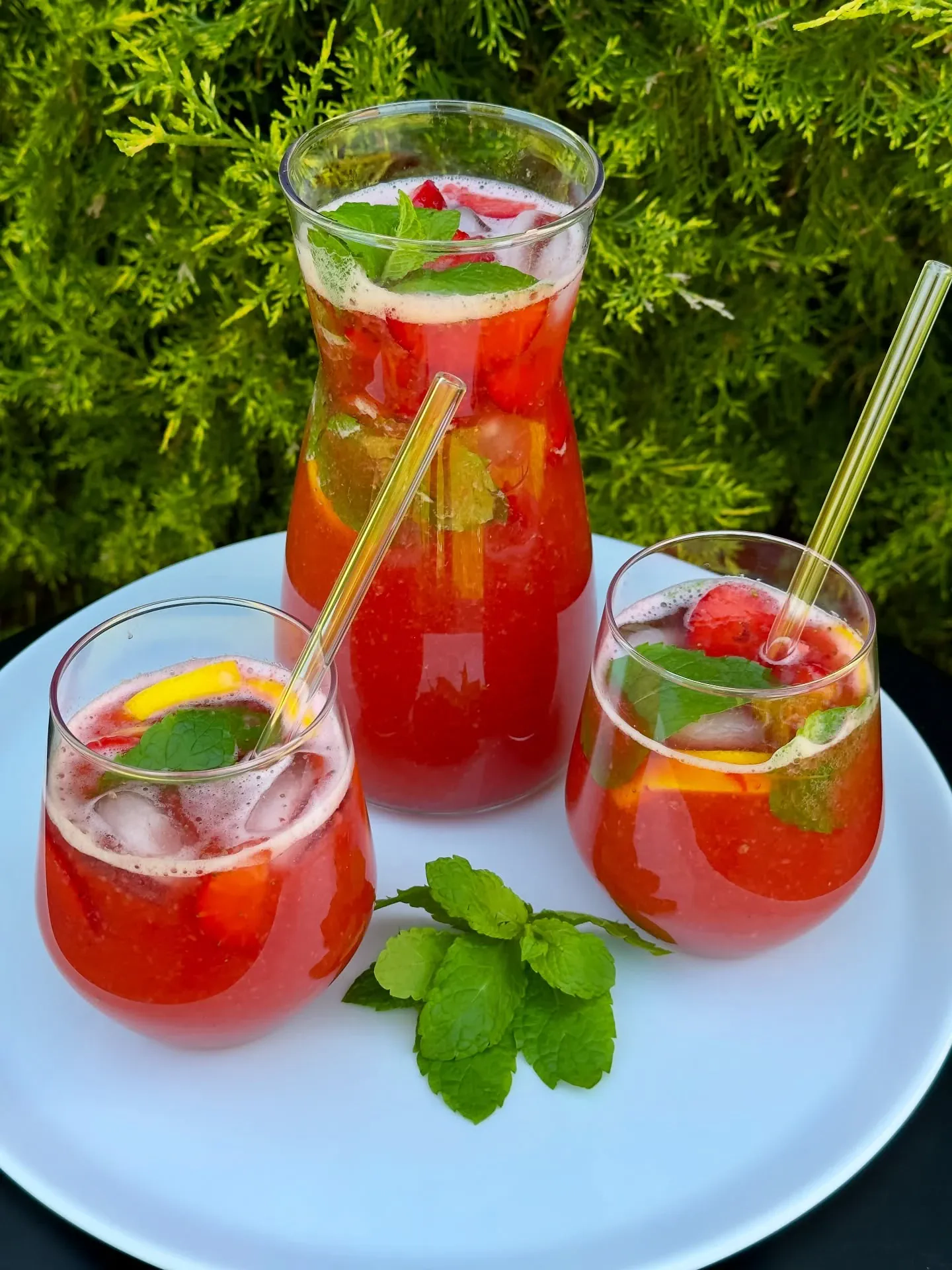 Lemoniada truskawkowo - rabarbarowa 🍹