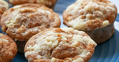 Kruche muffiny jabłkowe