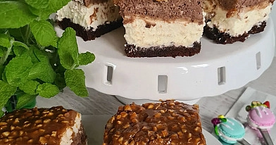 Ciasto z kajmakiem, czekoladą i mascarpone