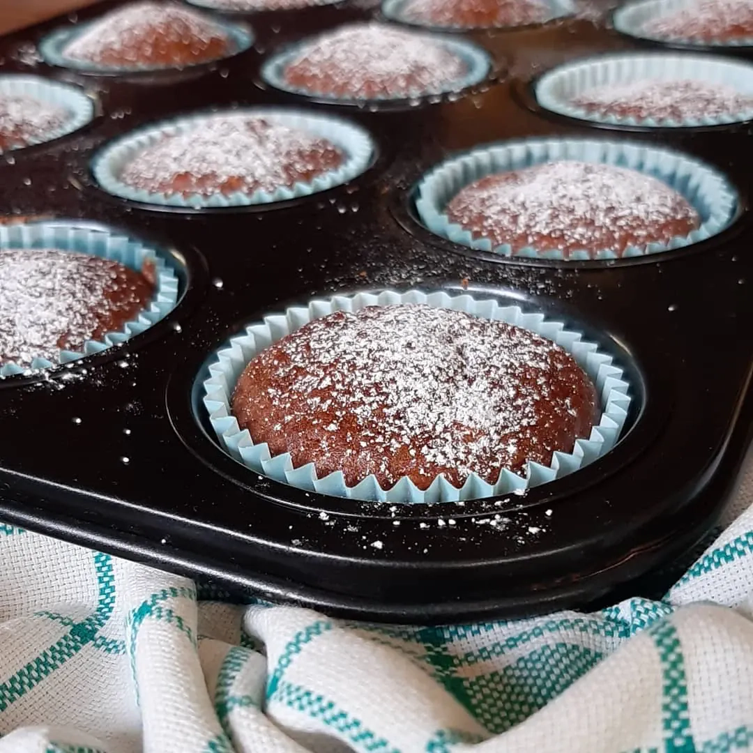 Muffinki dyniowe z cynamonem i jabłkiem