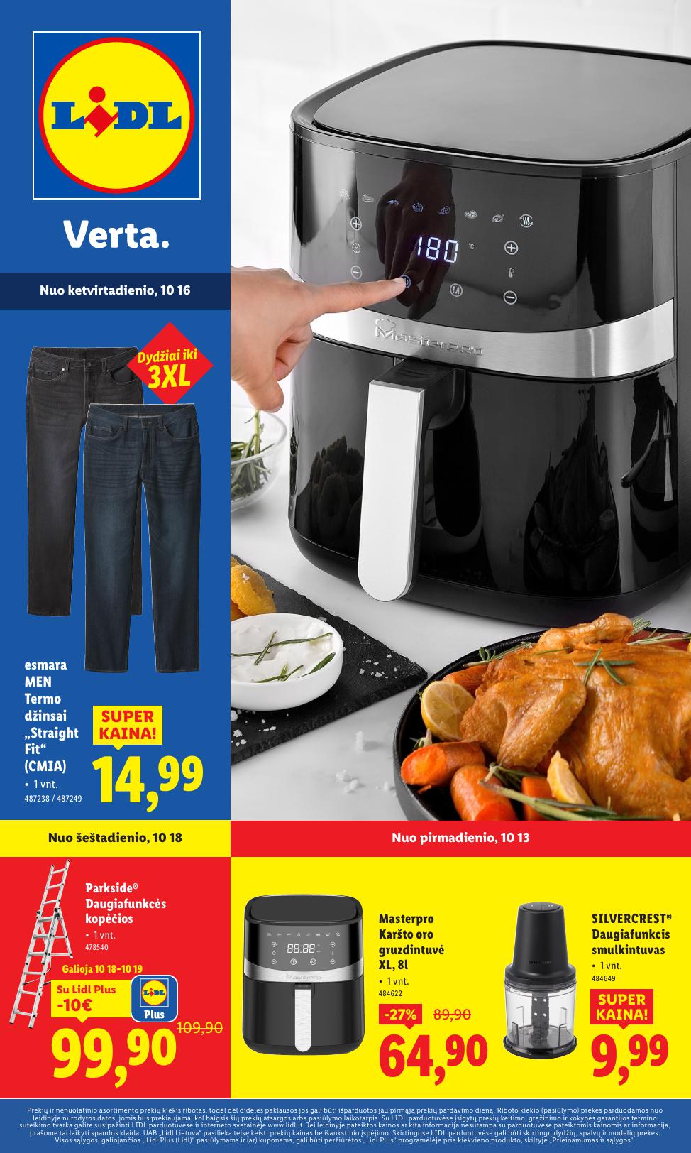 LIDL ne maisto akcijų ir nuolaidų leidinys 2025-10-13 - 2025-10-19