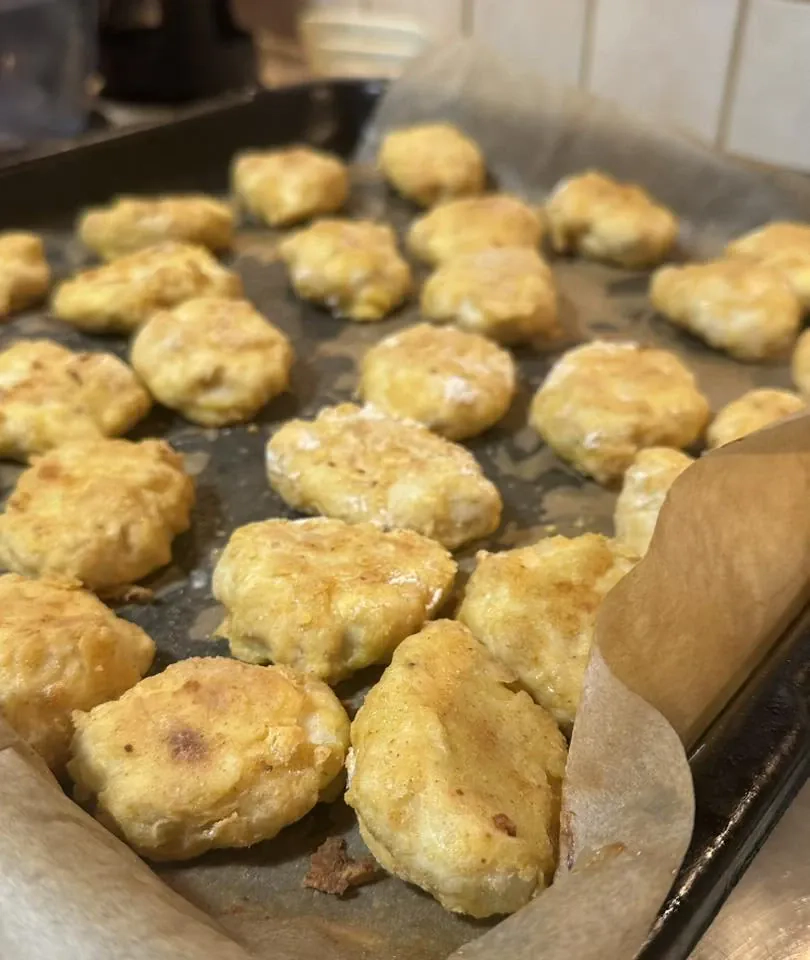 Fit nuggetsy z airfryer z kurczaka