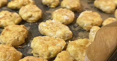 Fit nuggetsy z airfryer z kurczaka