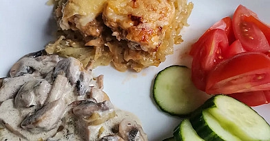 Bulvių ir faršo apkepas su sūriu, keptas orkaitėje👌🤩