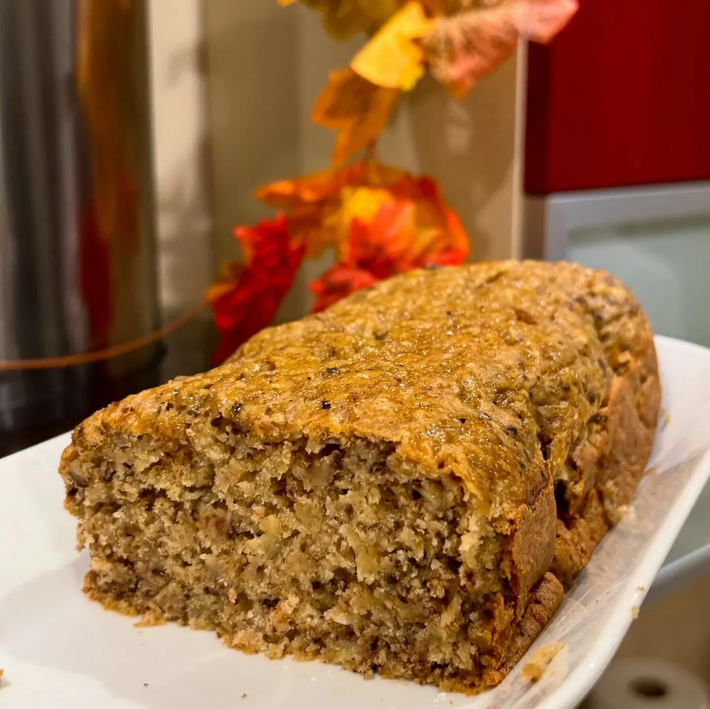 Wilgotny chlebek bananowy z orzechami i czekoladą Wilgotny chlebek bananowy z orzechami i czekoladą