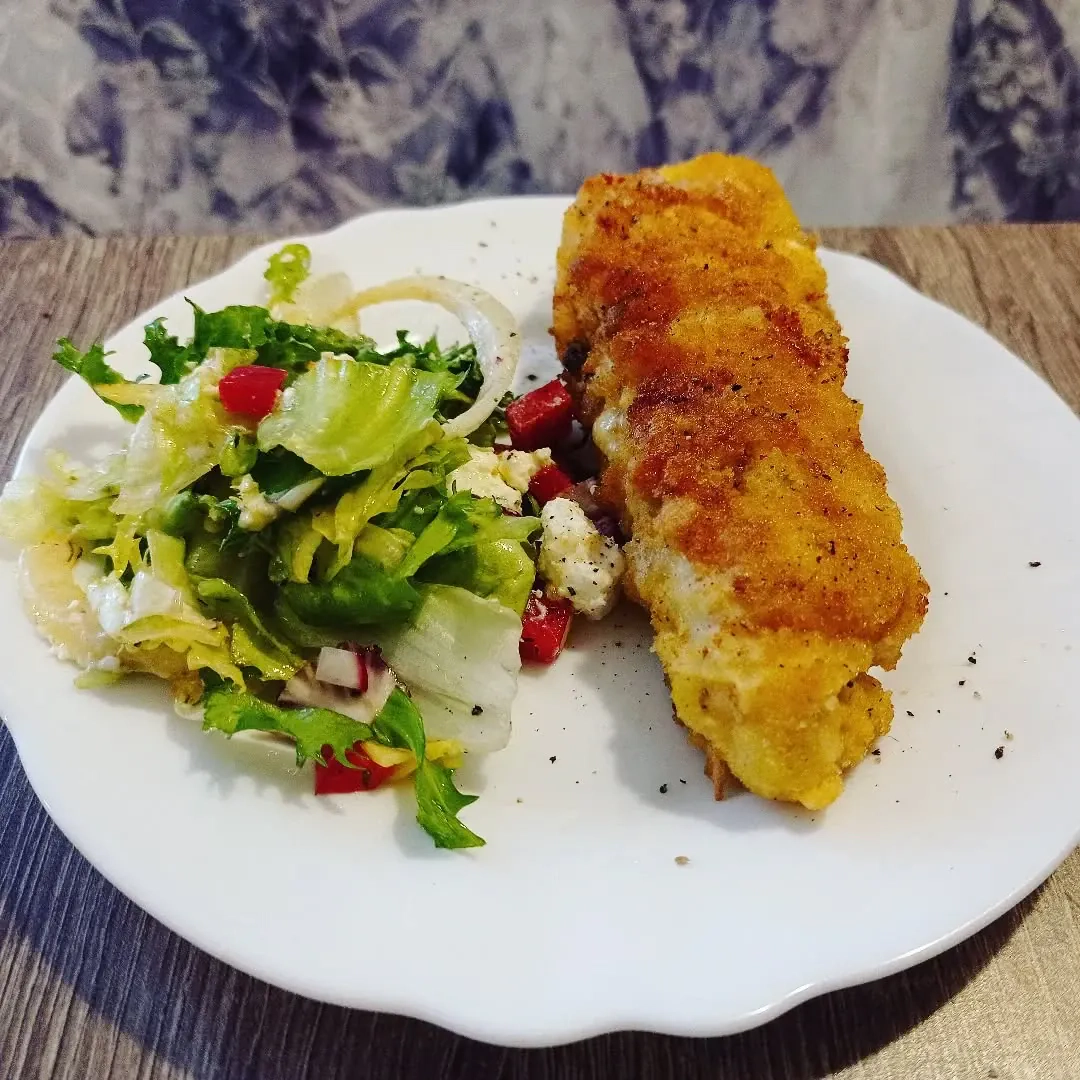 Kotlet de volaille z serem i pieczarkami