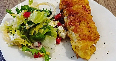 Kotlet de volaille z serem i pieczarkami