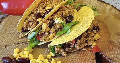 Domowe tacosy z mięsem mielonym, kukurydzą i fasolą – szybki obiad w meksykańskim stylu 🌮