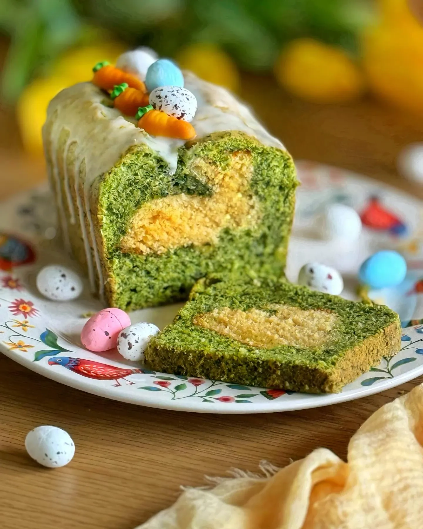 Babka szpinakowa z ukrytym zajączkiem wielkanocnym