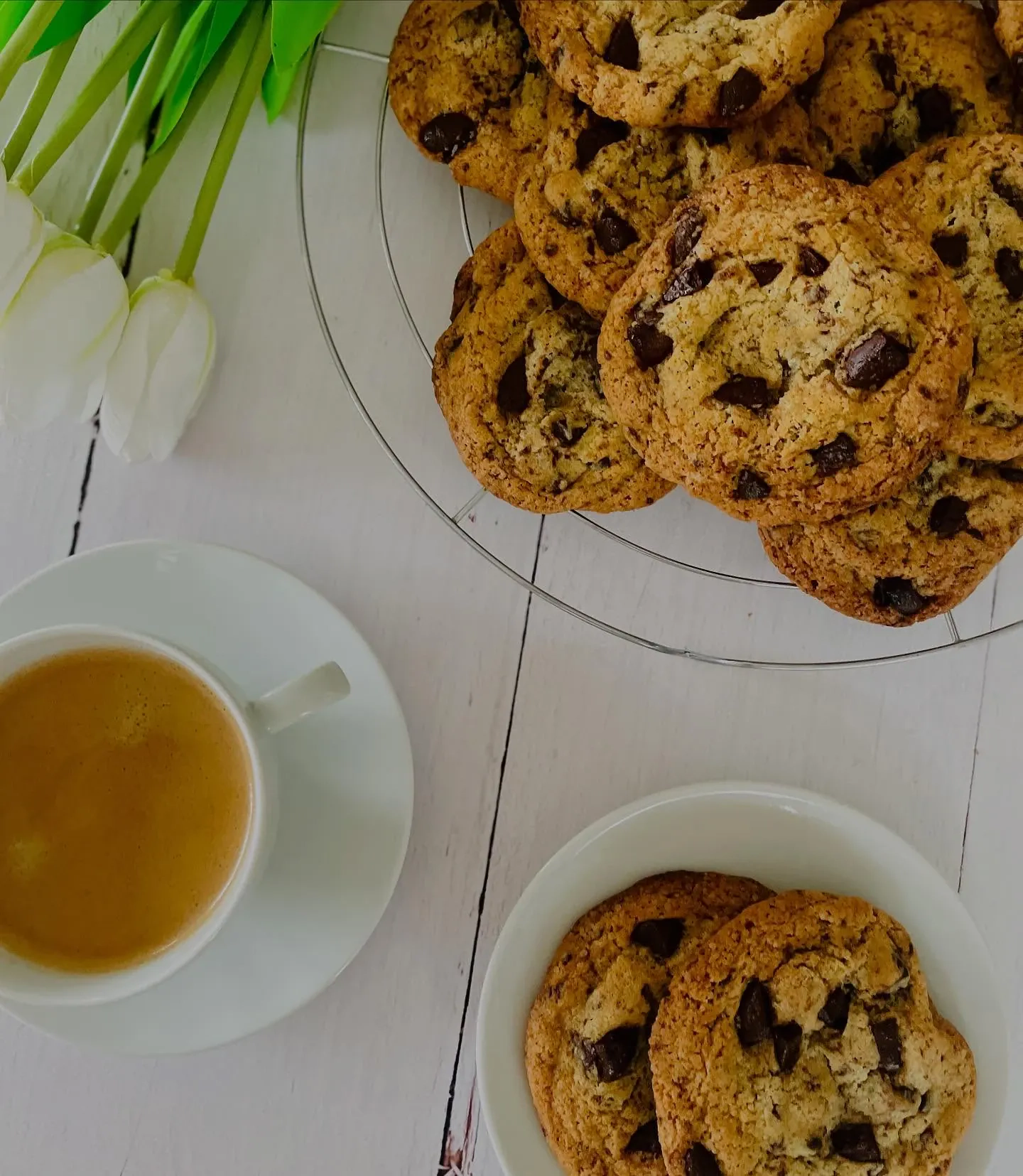Miękkie ciasteczka z kawałkami czekolady jak z kawiarni
