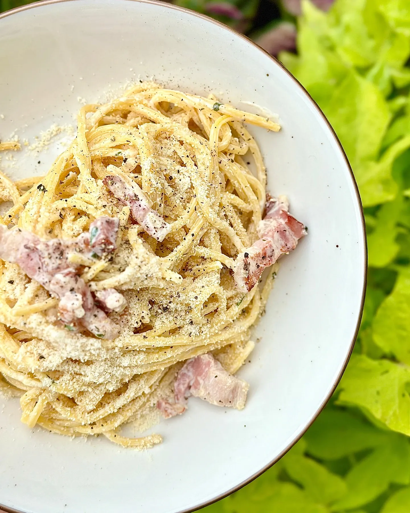 Spaghetti alla carbonara bez śmietany
