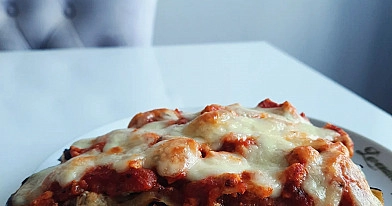 Baklažanų lazanija su varške