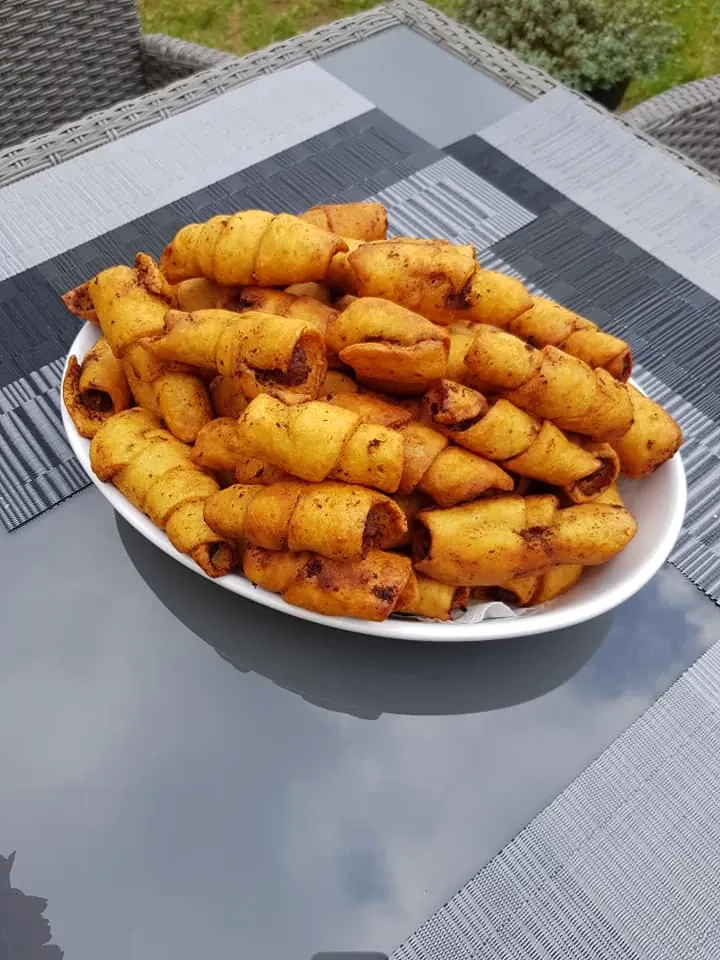 Čičinsko kepsnys iš kiaulienos faršo - bulvių apvalkale