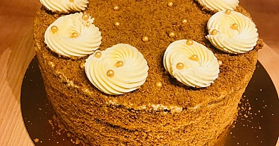 Biskvitinis medaus tortas - geriausias receptas