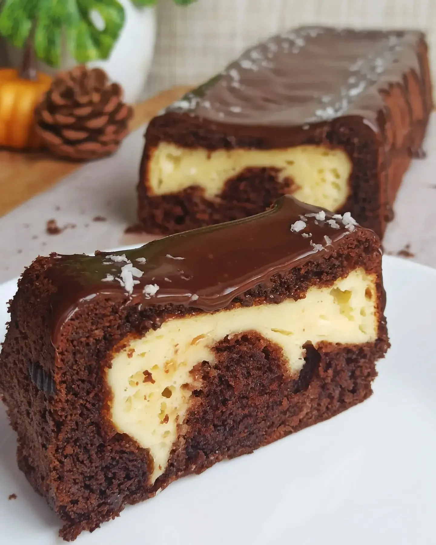 Babka czekoladowa z serem i gorzką czekoladą