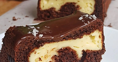 Babka czekoladowa z serem i gorzką czekoladą