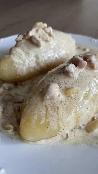 Paprasti cepelinai kitaip - iš virtų ir nevirtų bulvių (su mėsa)