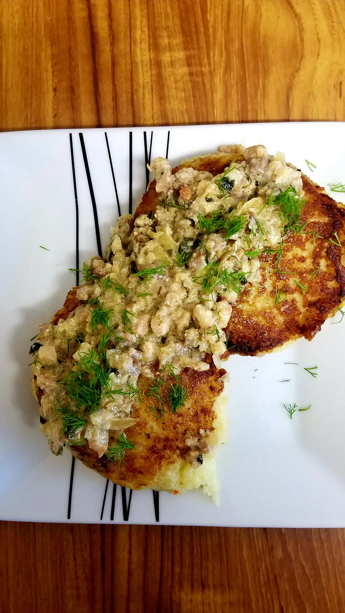 Stambiai tarkuoti bulviniai blynai