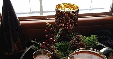 Zimowa herbata z pomarańczą, imbirem i miodem