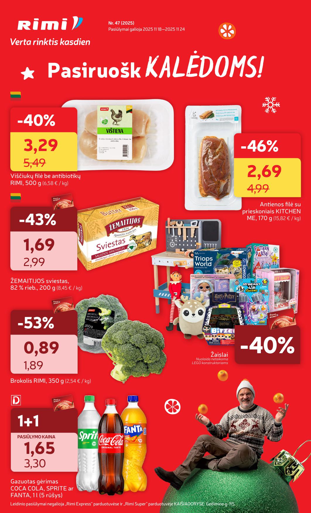 RIMI akcijų ir nuolaidų leidinys 2025-11-18 - 2025-11-24