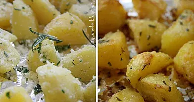 Bulvės su parmezano sūrio plutele