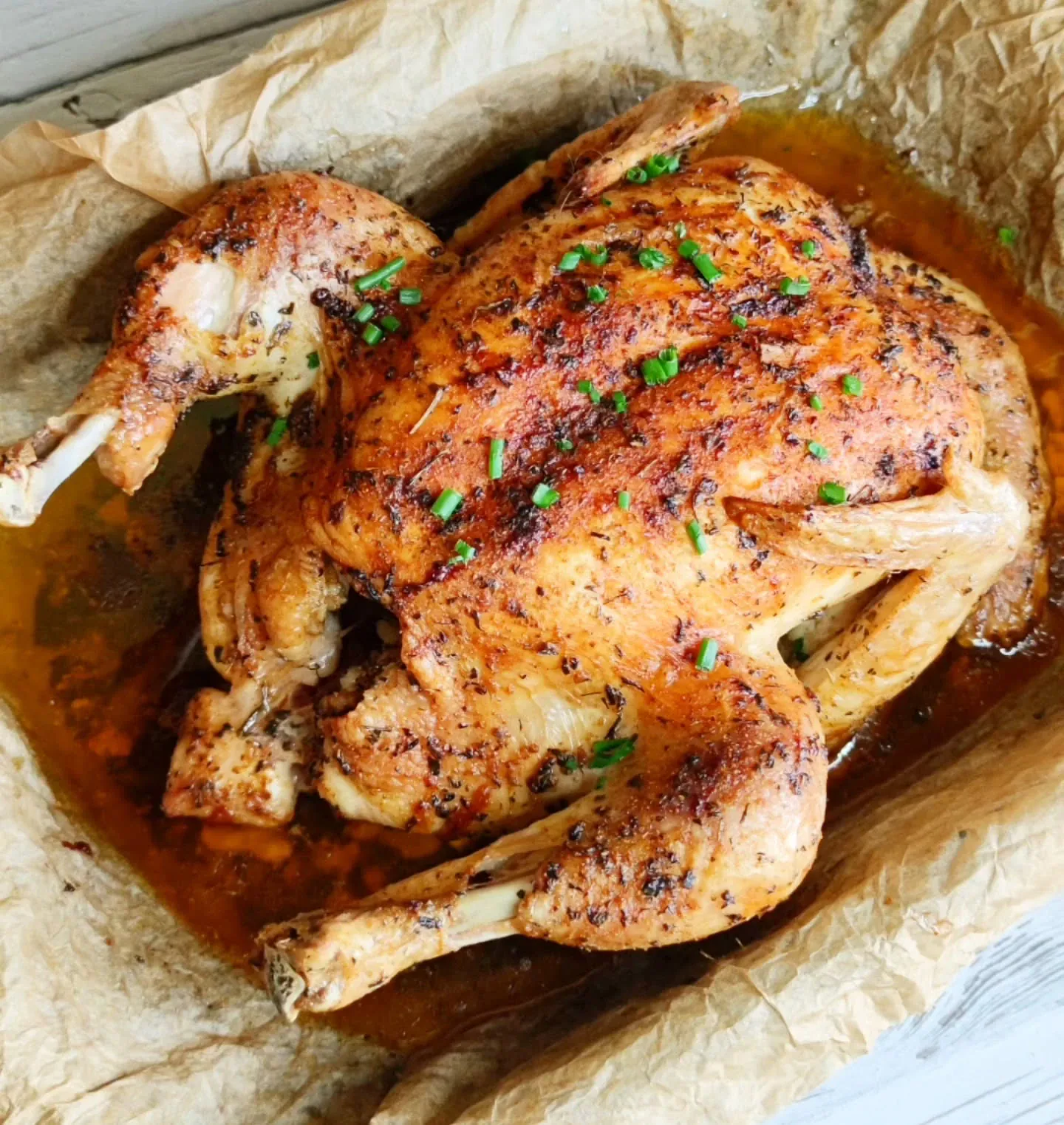 Skaniai kepta višta su citrina ir medumi