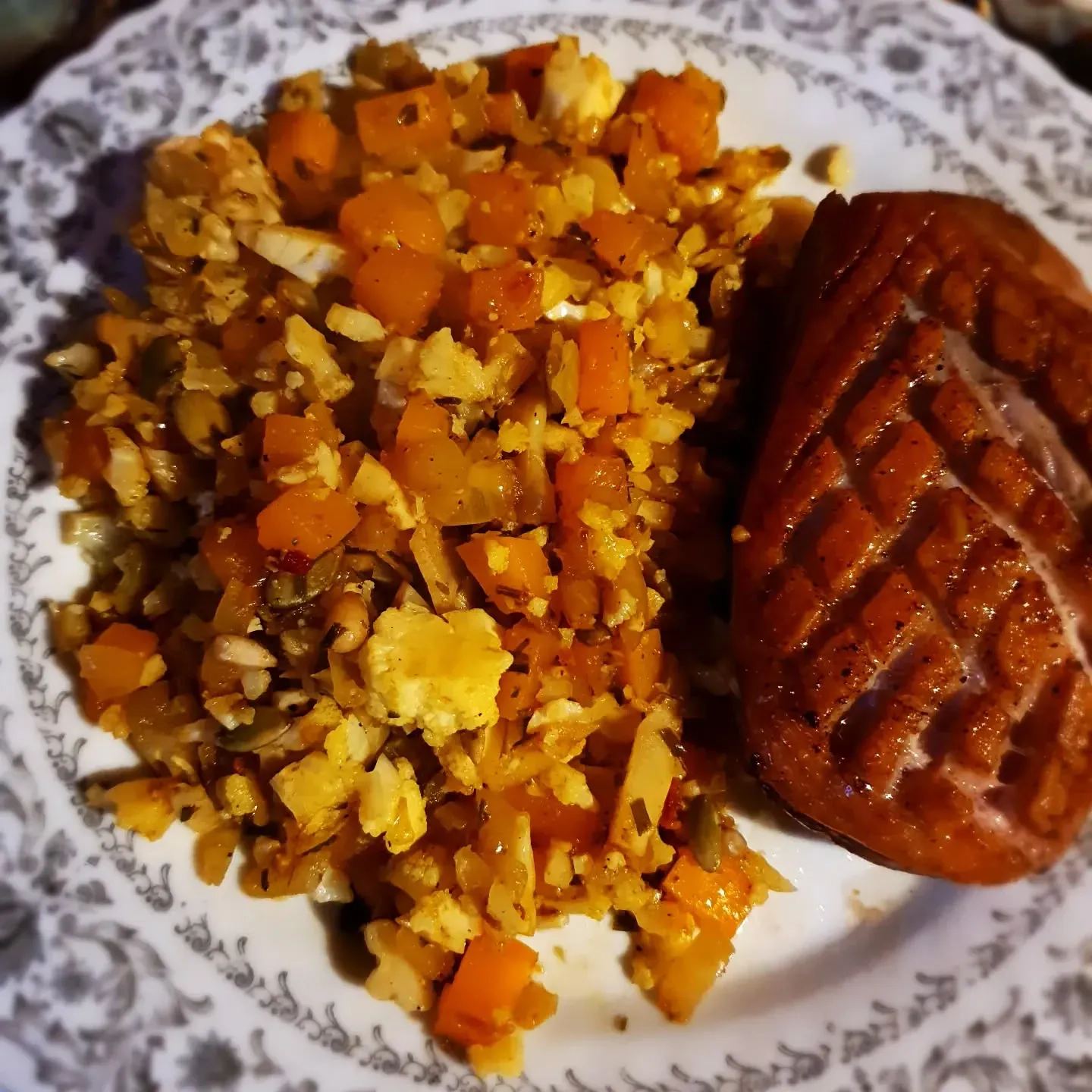 Kepta anties krūtinėlė pagal "Gardu Gardu" - su kalafiorų ryžiais