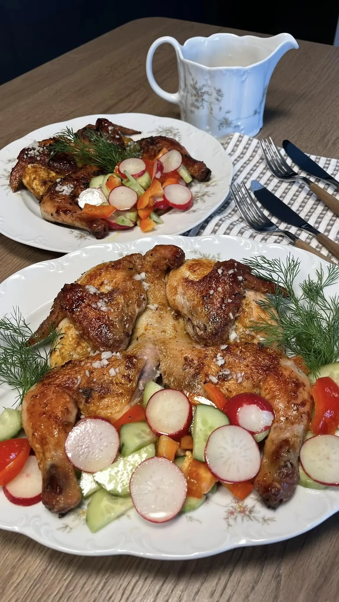 Chicken tabaka - keptas viščiukas