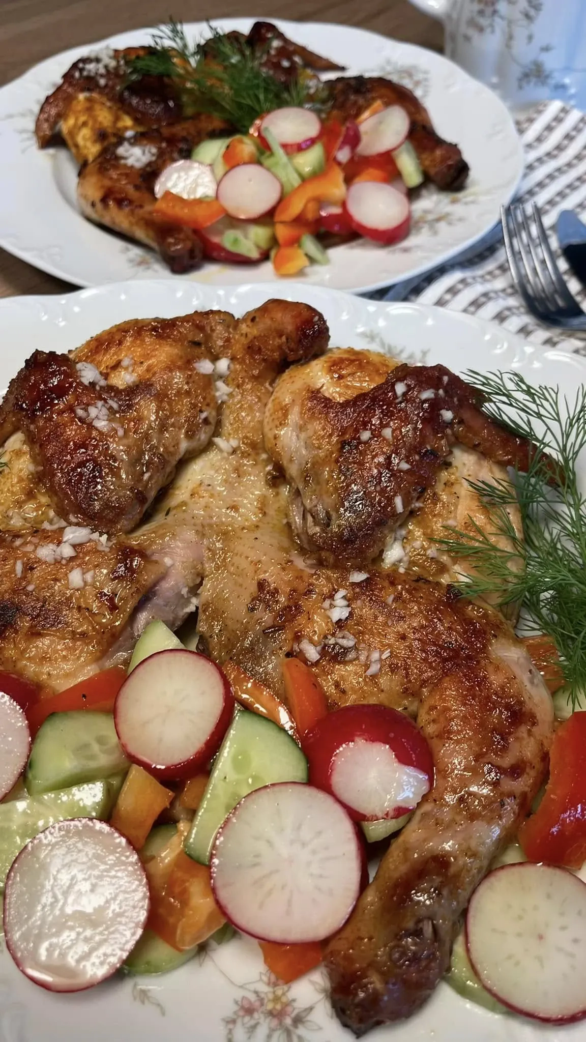 Chicken tabaka - keptas viščiukas